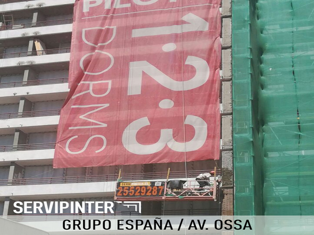 andamios colgantes Grupo España - Av. OSSA